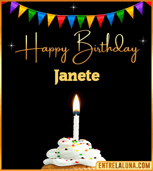 GiF Happy Birthday Janete